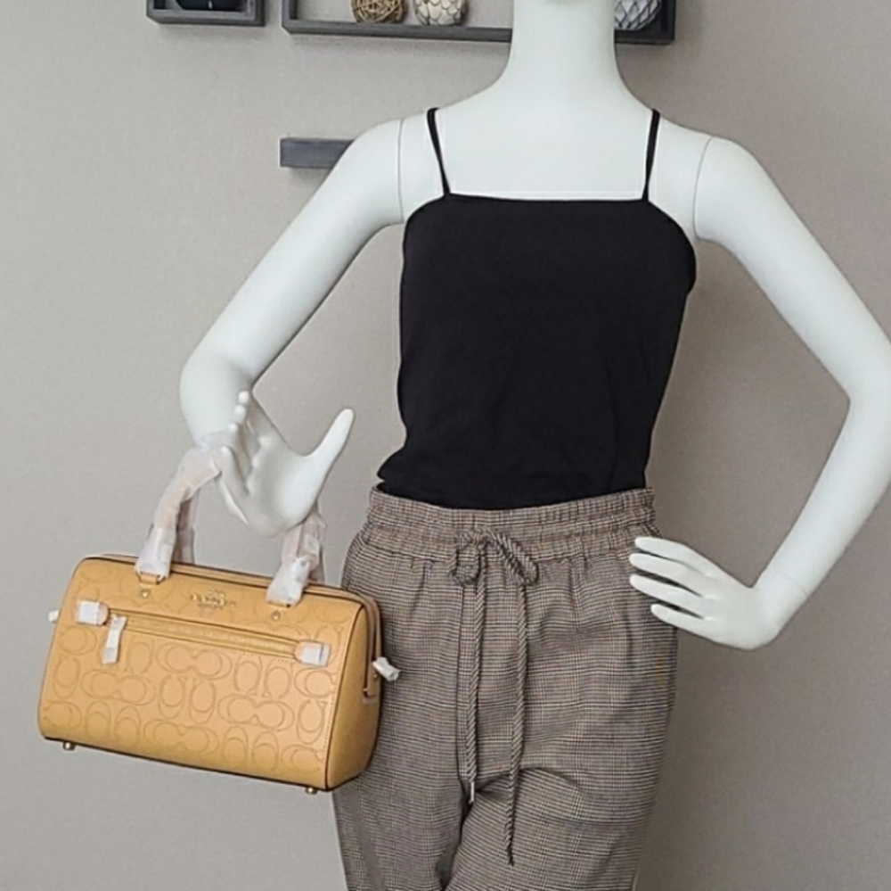 COACH ROWAN PERFORATED LOGO TOP HANDLE TOTE - Picture 11 of 16